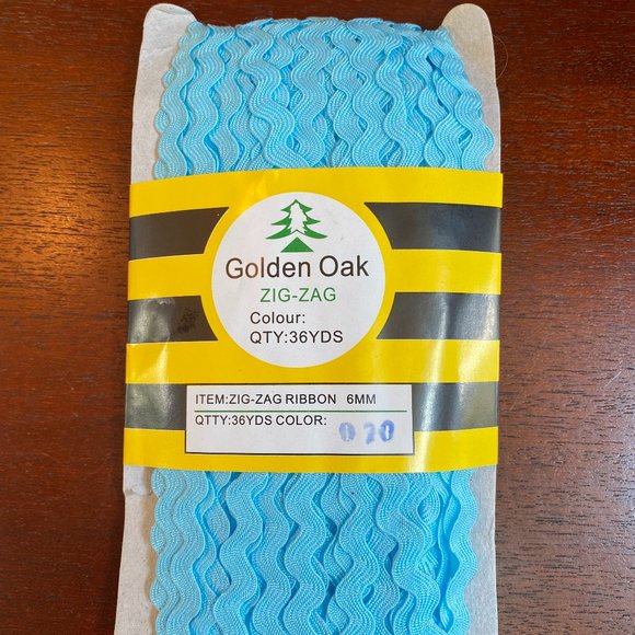 Baby Blue 6mm Ric Rac Trim - Picture 1 of 2